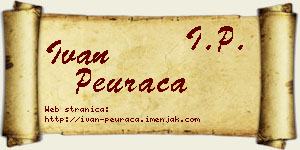 Ivan Peurača vizit kartica